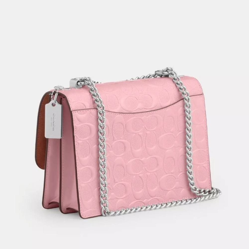 Coach Klare Pink Embossed Crossbody Bag - Picture 2 of 7